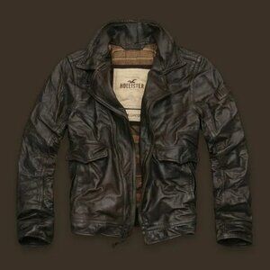 Hollister Palm Canyon Leather Jacket, size Medium